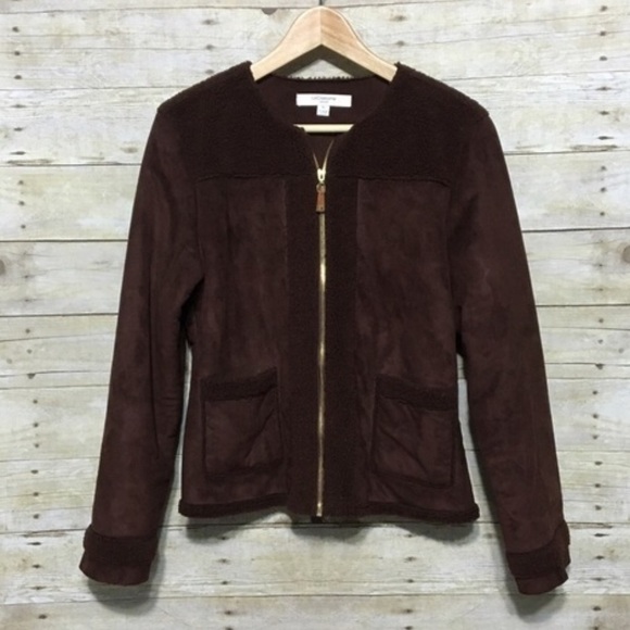 🎈GORGEOUS Liz Claiborne faux suede jacket size XS extra small - Picture 2 of 4